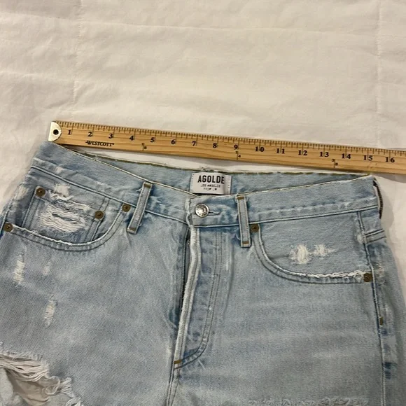 AGOLDE Jean distressed shorts size 27 - Picture 5 of 8